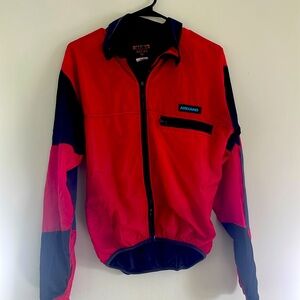Vintage ANDIAMO Racing Full-Zip Cycling Running Windbreaker Size Large